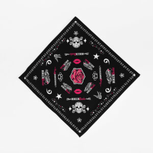 Biker Chick Bandana in Black